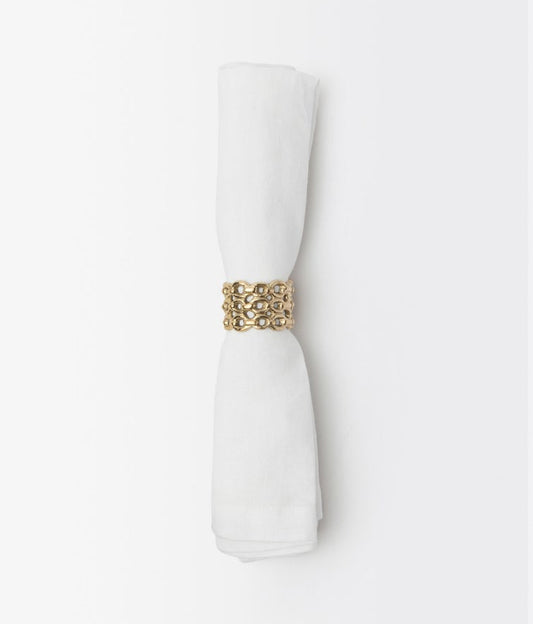 Keon Gold Napkin Rings Set of 4