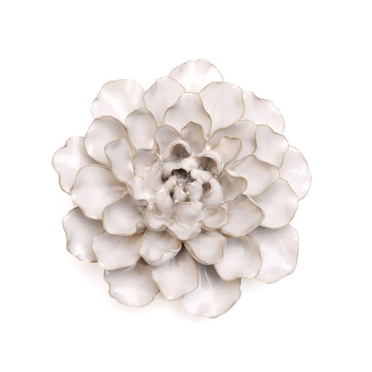 English Garden Ceramic White Flower