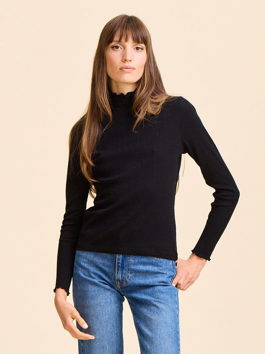Carmela Pointelle Turtleneck