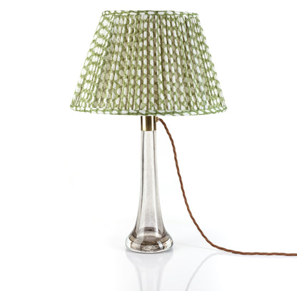 Green Wicker Round Lampshade