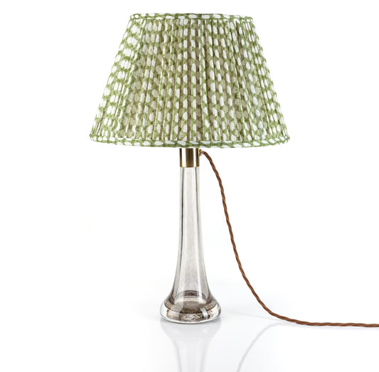 Green Wicker Round Lampshade