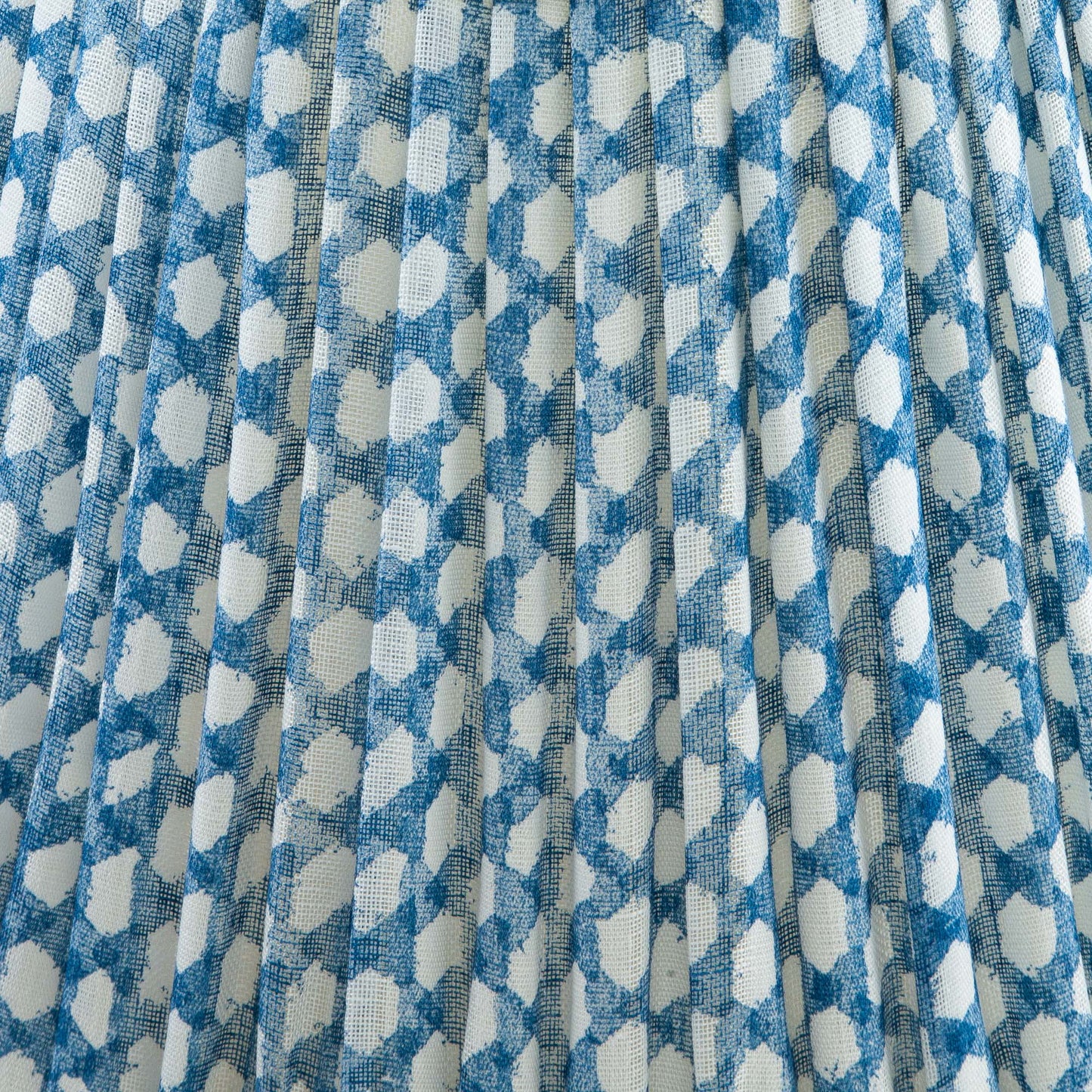 Blue Wicker Round Lampshade