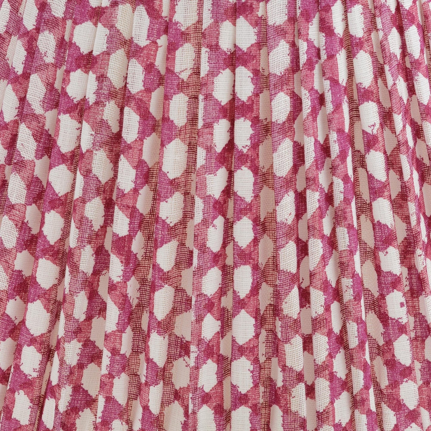 Fuchsia Wicker Round Lampshade