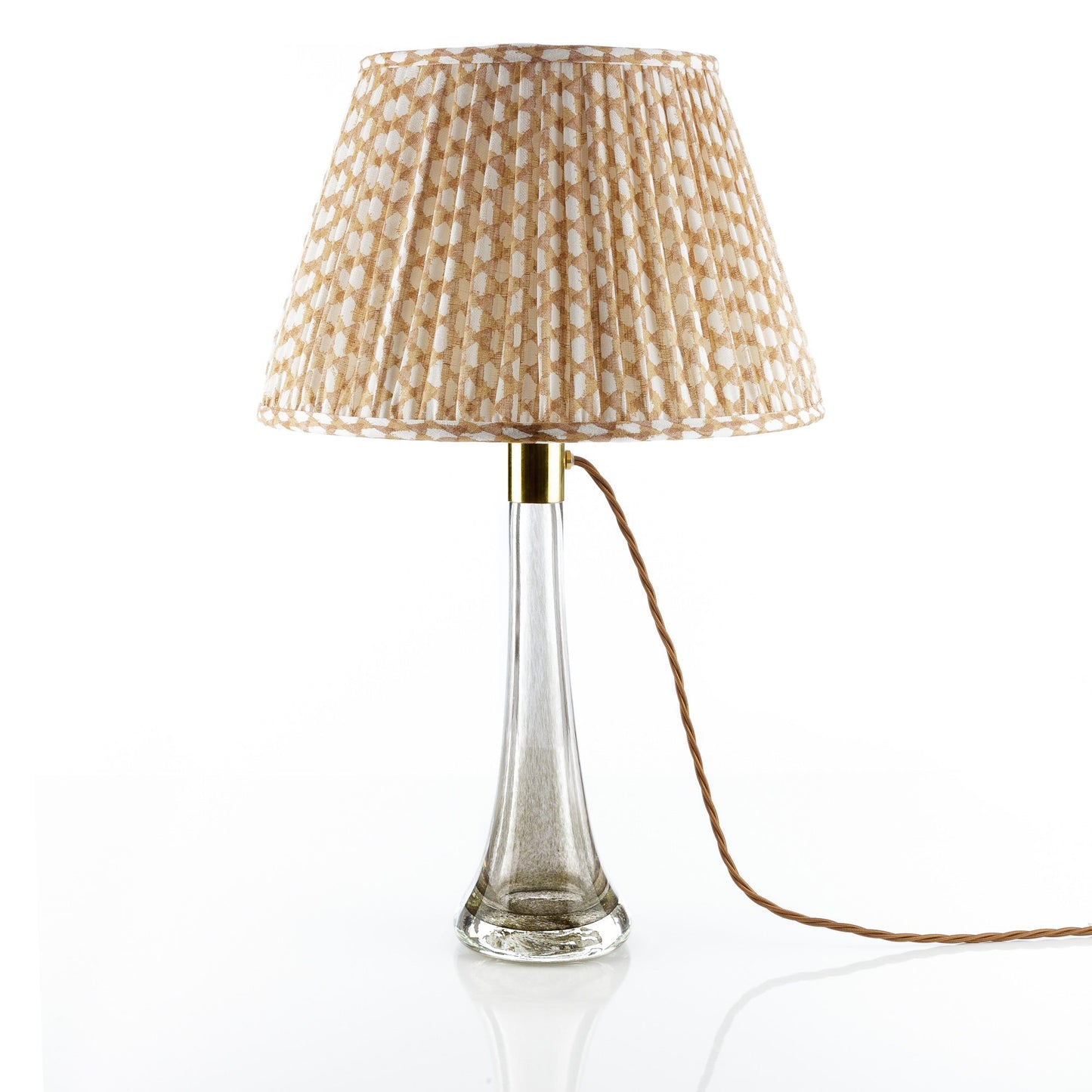 Nut Brown Wicker Round Lampshade